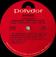 Load image into Gallery viewer, Arthur Fiedler - Boston Pops Orchestra : Encore (Fiedler's Greatest Hits) (LP, Album, Club, Ste)