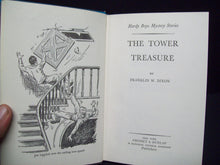 Load image into Gallery viewer, The Hardy Boys - The Tower Treasure - Vintage Hardback - White scenic endpapers