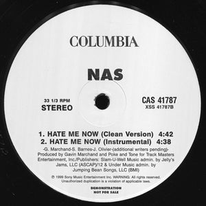 Nas : Hate Me Now (12", Promo)