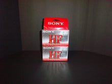 Load image into Gallery viewer, Sony HF 90 minutes Audio Cassette Normal Bias 2 pack Factory Sealed!!