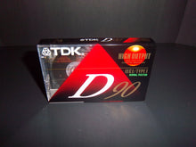Load image into Gallery viewer, TDK D-90 IECI/TYPE I High Output Blank Audio Cassette - Factory Sealed!!