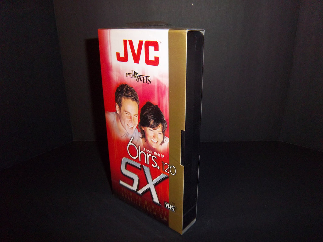 JVC T-120 DU SX 6 Hrs Blank VHS Video Cassette - Brand New/Factory Sealed!!