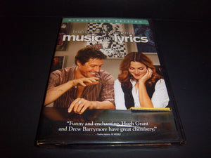 Music and Lyrics (2007 Widescreen DVD) Hugh Grant, Drew Barrymore - Brand New!!