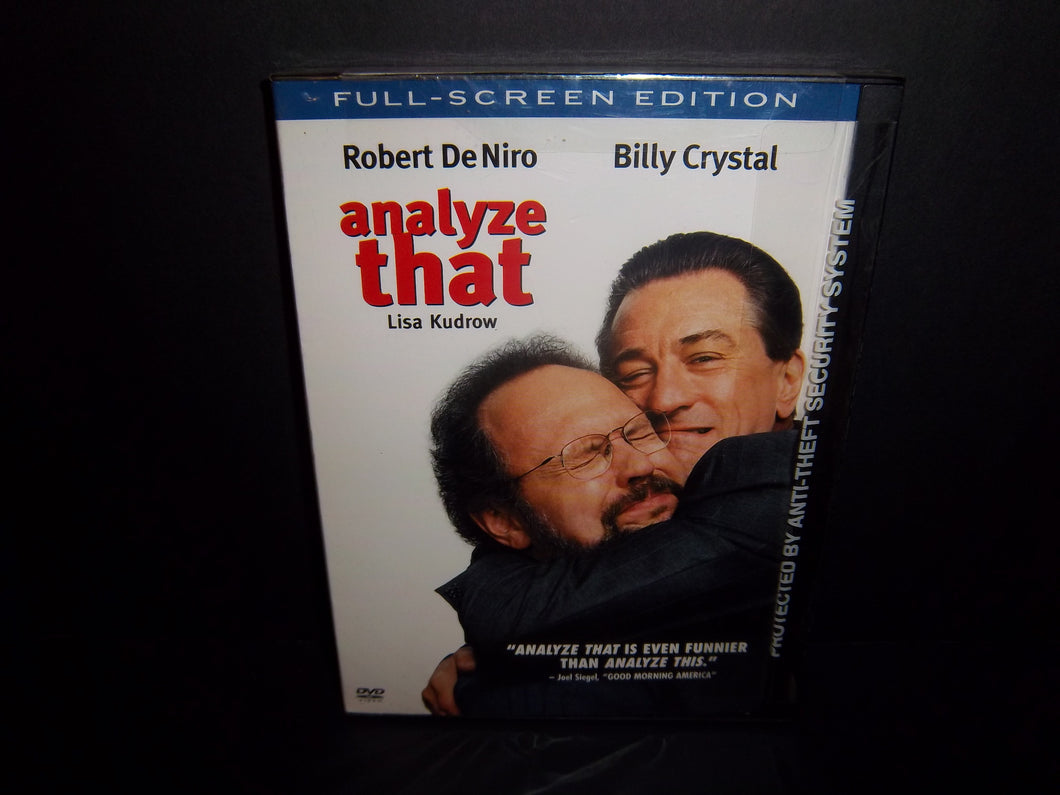 Analyze That (Full Screen, Snapcase, DVD) Robert DeNiro, Billy Crystal - New!!!