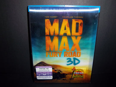 Mad Max: Fury Road 3D (Blu-ray 3D + Blu-ray + DVD) Brand New w/lenticular slip!!