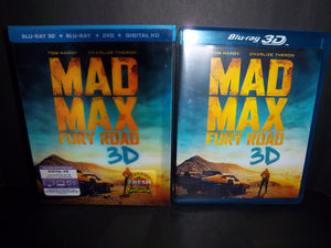 Mad Max: Fury Road 3D (Blu-ray 3D + Blu-ray + DVD) Brand New w/lenticular slip!!