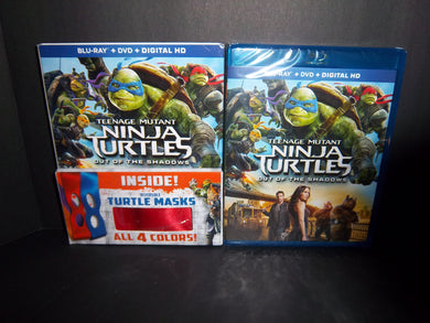 Teenage Mutant Ninja Turtles: Out of the Shadows (Blu-ray + DVD) Includes Masks!