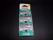 Load image into Gallery viewer, Maxell MC-60 3 Pack Microcassette 1.2 cm/sec 120 mins. - New &amp; Factory Sealed!!
