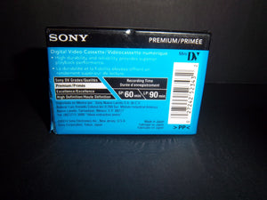 SONY DVM60PRR Mini Digital Video Cassette / Premium / Mini DV / SP:60 Min - New!