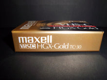 Load image into Gallery viewer, Maxell TC-30 VHS-C Premium High Grade HGX-Gold Camcorder tape - New &amp; Sealed!