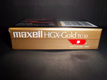 Load image into Gallery viewer, Maxell TC-30 VHS-C Premium High Grade HGX-Gold Camcorder tape - New &amp; Sealed!