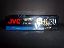 Load image into Gallery viewer, JVC VHS-C Hi-Fi EHG 30 Compact VHS TC-30 90min EP Mode - New &amp; Sealed!