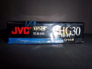 JVC VHS-C Hi-Fi EHG 30 Compact VHS TC-30 90min EP Mode - New & Sealed!