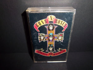 Guns N' Roses Appetite for Destruction Audio Cassette Tape - Inlc Insert Art