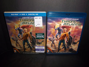 Justice League: Throne of Atlantis (2015 Blu-ray + DVD) Shazam, Wonder Woman