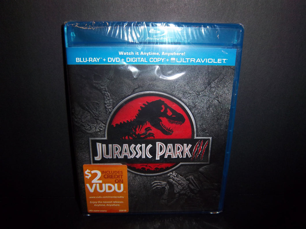 Jurassic Park III 2001 (2013 Blu-ray + DVD) Sam Neill, William Macy - New!!!