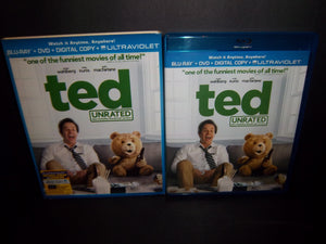 Ted (Unrated 2012 Blu-ray + DVD) Mark Wahlberg, Mila Kunis, Seth McFarlane