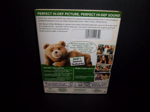 Ted (Unrated 2012 Blu-ray + DVD) Mark Wahlberg, Mila Kunis, Seth McFarlane