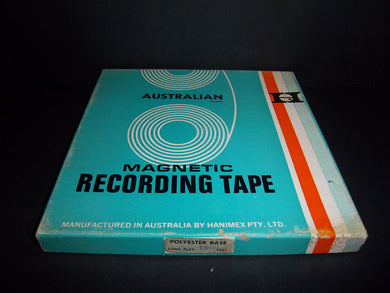 Australian Magnetic Reel to Reel Tape - Long Play 1800 ft Polyester Base Vintage