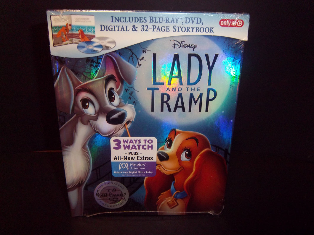 Lady and the Tramp Authentic Disney Blu-ray + DVD + Storybook Target Exclusive