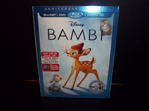 Bambi AUTHENTIC Disney Blu-ray + DVD + Digital Anniversary Edition NEW SEALED!