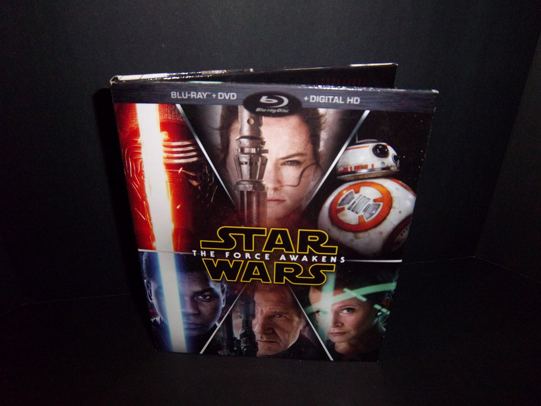 Star Wars The Force Awakens (3-Disc Set Blu-ray + DVD) Daisy Ridley, John Boyega