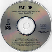Load image into Gallery viewer, Fat Joe : Advance Music From The Forthcoming Album Jealous Ones Still Envy (CD, Promo, Smplr)
