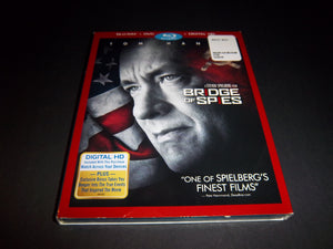 Bridge of Spies (2015 Blu-ray + DVD) Tom Hanks, Mark Rylance, Alan Alda - New!!