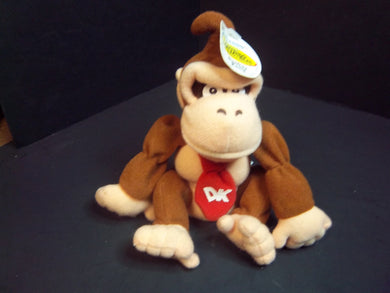 AUTHENTIC 1997 Nintendo Donkey Kong Beanbag Character Plush by BD&A w/ tags