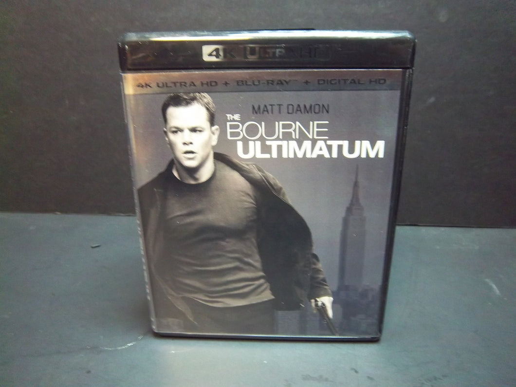 Bourne Ultimatum 4K Ultra HD Blu-ray + Blu-ray - Matt Damon - Near Mint!