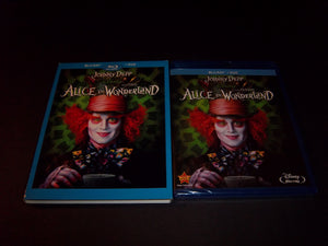 Alice in Wonderland 2010 (Blu-ray + DVD) Johnny Depp, Mia Wasikowska - Brand New