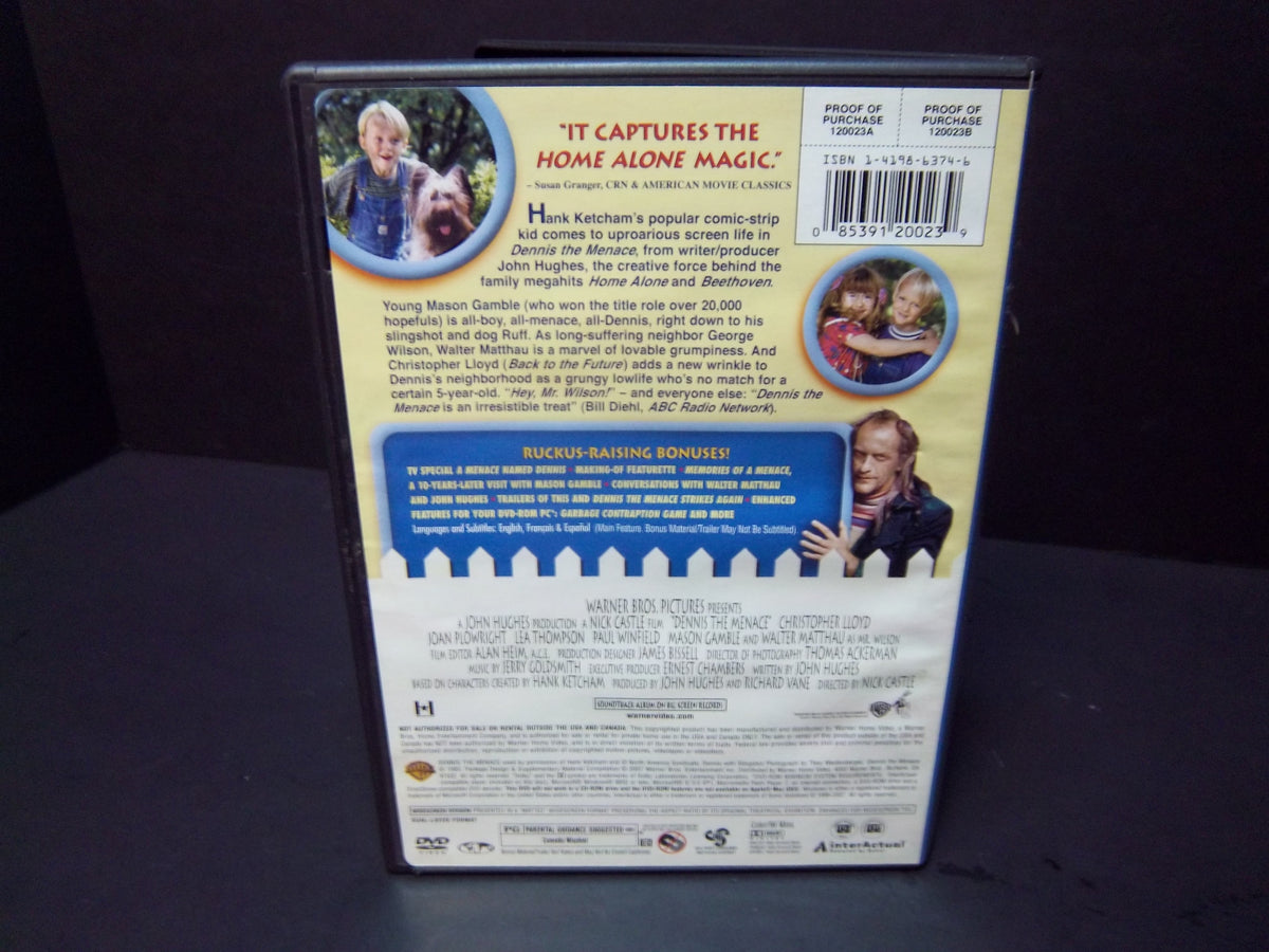 Dennis the Menace DVD 1993 Walter Matthau, Mason Gamble, Christopher L ...