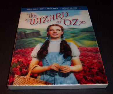 The Wizard of Oz (1939) 3D Blu-ray+Blu-ray 2 Disc Set w/Lenticular Cover!