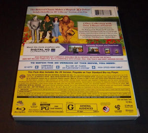 The Wizard of Oz (1939) 3D Blu-ray+Blu-ray 2 Disc Set w/Lenticular Cover!