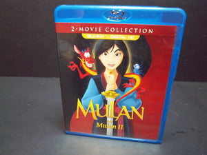 Walt Disney's Mulan and Mulan II - Authentic Disney Blu-ray - Near Mint!