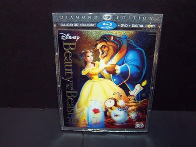 Beauty and the Beast Blu-ray + 3D Blu-ray + DVD  5-Disc Set Diamond Edition