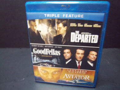 The Departed / Goodfellas / Aviator TRIPLE FEATURE (Blu-ray 3-Disc Set)