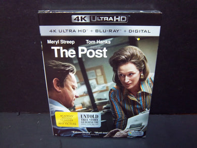 The Post - 4K Ultra HD + Blu-ray - Tom Hanks Meryl Streep  New Sealed!