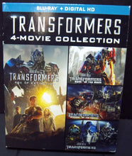 Load image into Gallery viewer, Transformers 4-Movie Collection (Blu-ray 4-Disc Set) Shia LaBeouf, Mark Wahlberg