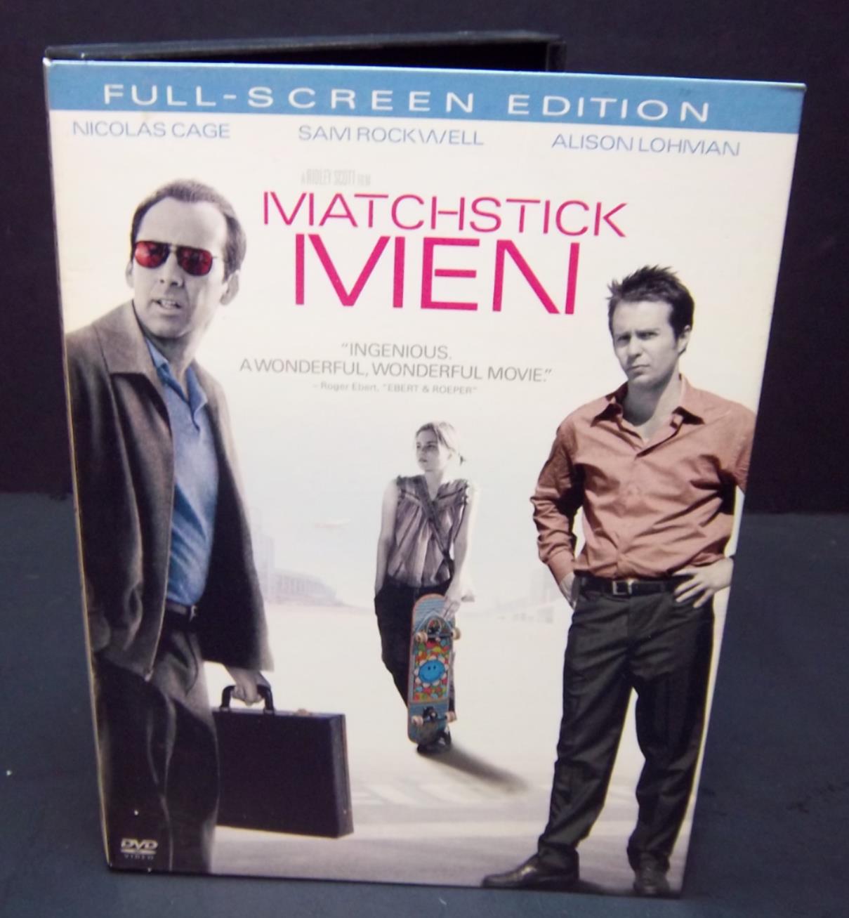 Matchstick Men (Full Screen DVD) Nicolas Cage, Alison Lohman