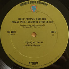 Load image into Gallery viewer, Deep Purple, The Royal Philharmonic Orchestra, Malcolm Arnold : Concerto For Group And Orchestra (LP, Album, RE, Ter)