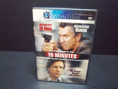 15 Minutes (DVD) Robert De Niro, Edward Burns, Kelsey Grammer - Free US Ship!!