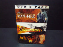 Load image into Gallery viewer, Lethal 3-Pack: Man on Fire / The Transporter / Fire Storm (3-Disc DVD Set)