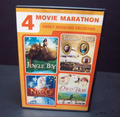 4-Movie Marathon: Family Adventure Collection (DVD) Jungle Boy / Treasure Island