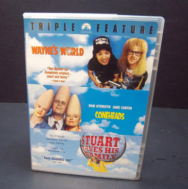 Wayne's World / Coneheads / Stuart Saves His Family (3-Disc DVD Set) Rare!!!