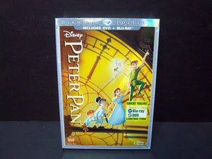 Diney's Peter Pan (Blu-ray + DVD 2-Disc Diamond Edition Set) Brand New & Sealed!