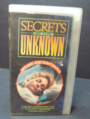 Secrets of the Unknown: Dreams & Nightmares (1988 VHS) -  Free US Shipping!!