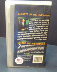 Secrets of the Unknown: Dreams & Nightmares (1988 VHS) -  Free US Shipping!!