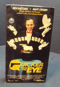 Quicker Than the Eye (1984 VHS) Ben Gazzara, Mary Crosby, Jean Yanne - RARE!!