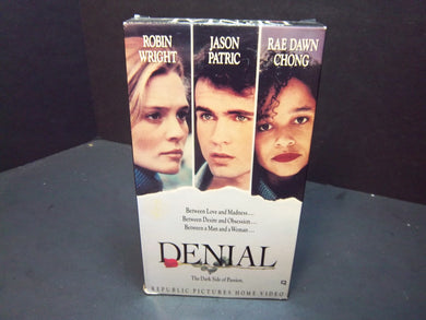 Denial (1991 VHS) Robin Wright, Jason Patric, Barry Primus - Free US Shipping!!